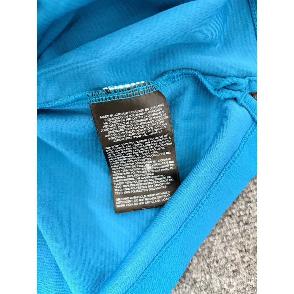 The North Face Mens Blue Short Sleeve Pique Performance Polo Shirt XXL 7656